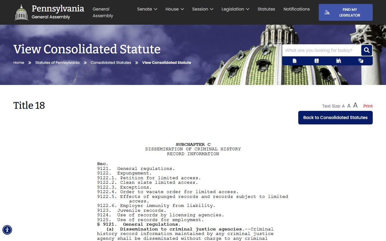 Sullivan County criminal court records dissemination statute